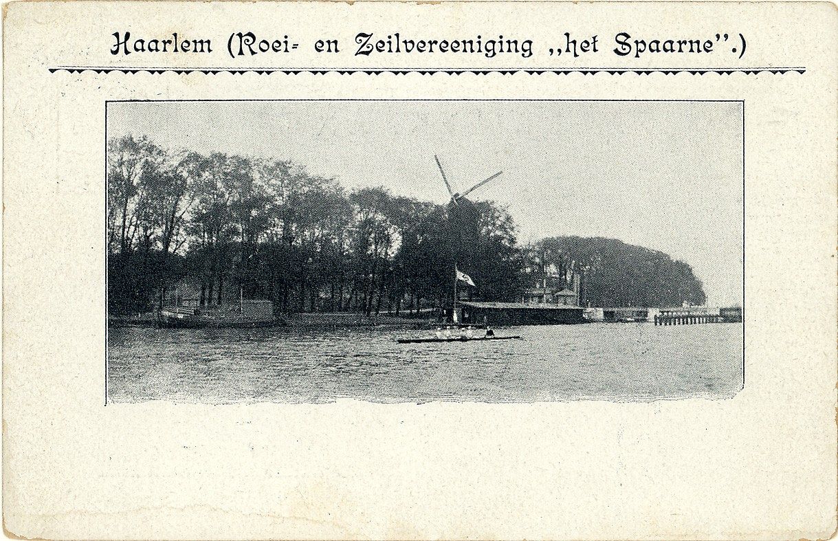 1897 Ansichtkaart Roei vereeniging Spaarne