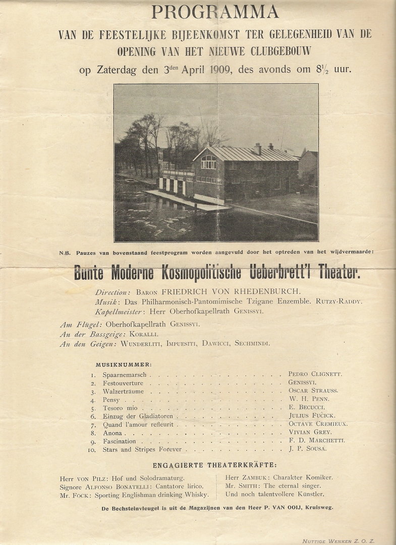 1909 0403 Feest opening Clubgebouw Friesche varkensmarkt (1) web